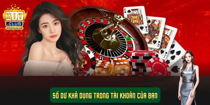 Số dư khả dụng trong tài khoản của bạn